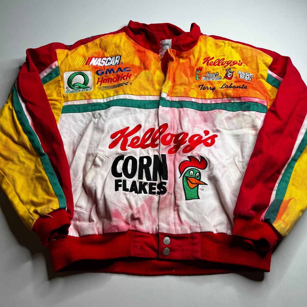 Chase Authentics NASCAR Terry Labonte Kelloggs Corn Flakes Racing Jacket Large
